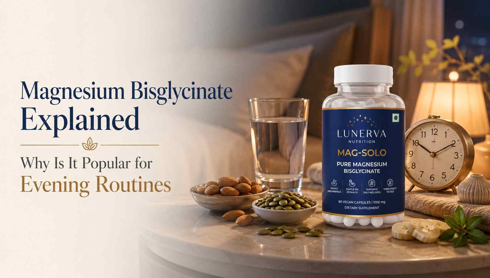 Magnesium Bisglycinate Explained: Why Is It Popular for Evening Routines?